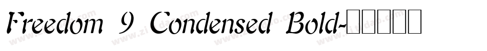 Freedom 9 Condensed Bold字体转换